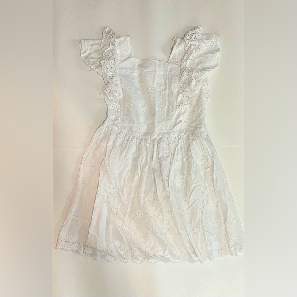Zara Girls White Floral Dress
